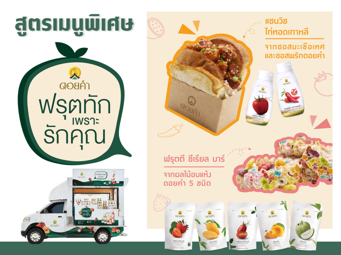 สูตรเมนูพิเศษเฉพาะ “ฅนดอยคำ” ในงาน “Fruit Truck Pay Day”