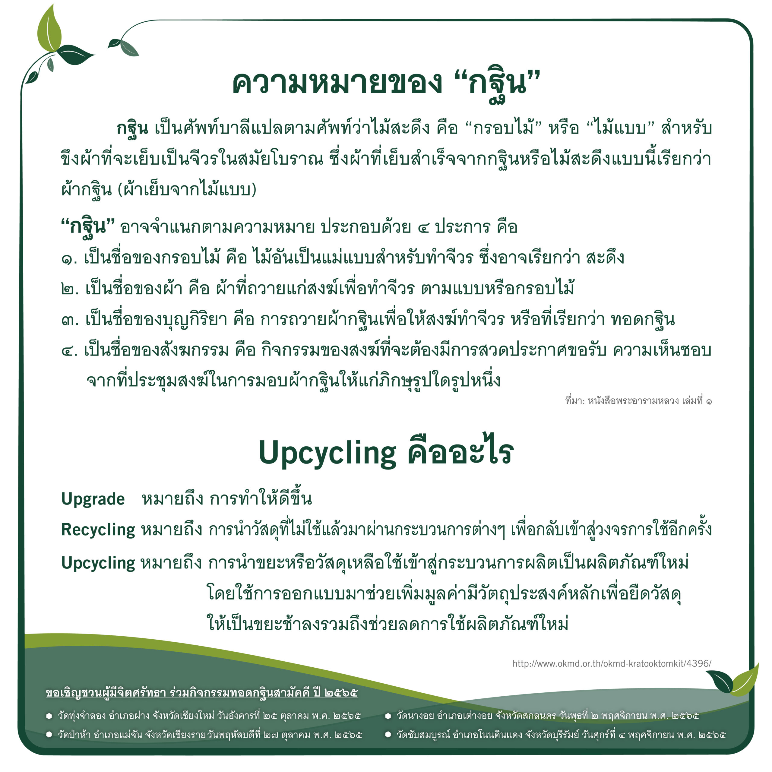  ตอนที่ 1 ความหมายของ ″กฐิน″