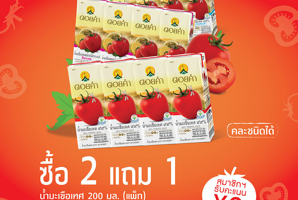 โปรน้ำมะเขือเทศสุดคุ้ม ซื้อ 2 แพ็ก แถม 1 แพ็ก (คละรสชาติได้)